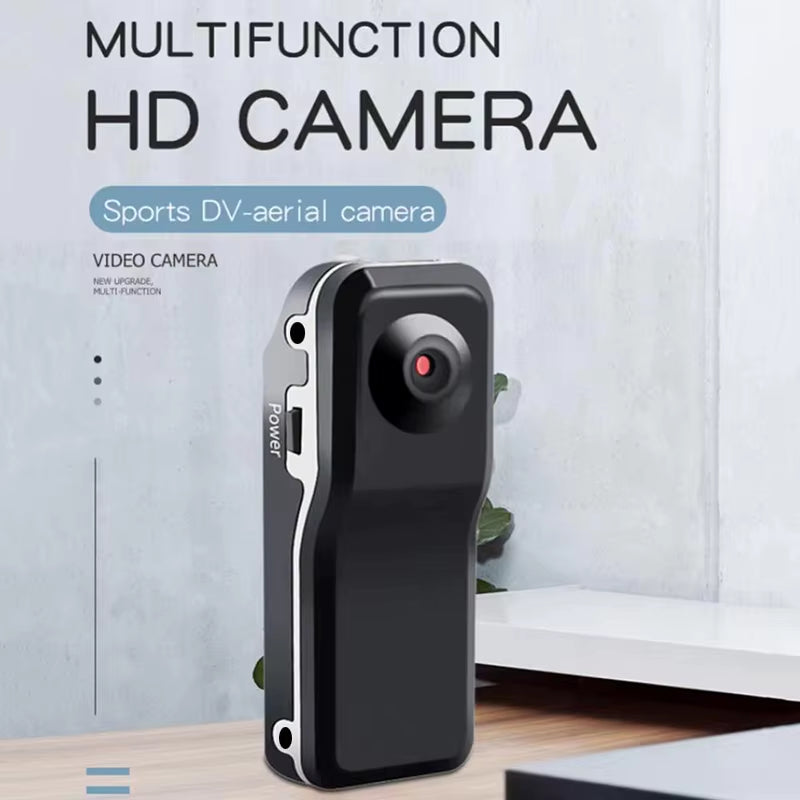 HD Mini DV Camera Body Camcorder Mount Portable Video Record Nanny Security Cam Small Sports Car DVR Webcam for Home and Office